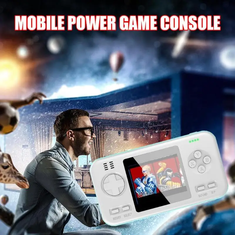 Ручной Gameplayer геймпад игровой автомат с 8000 мА/ч, Мощность банк фиксируемая фокусная фотокамера рыбий глаз с 416 футболки с принтами на тему классических игр игровая консоль для детей Подарки