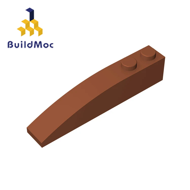 BuildMOC совместимые с сборными элементами 41762 склон изогнутые строительные блоки 6x1