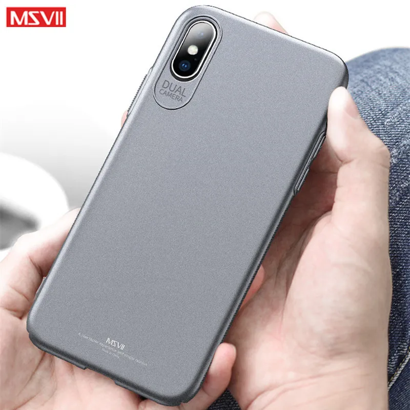 Чехол для iphone XS тонкий жесткий матовый чехол MSVII из поликарбоната защитная задняя