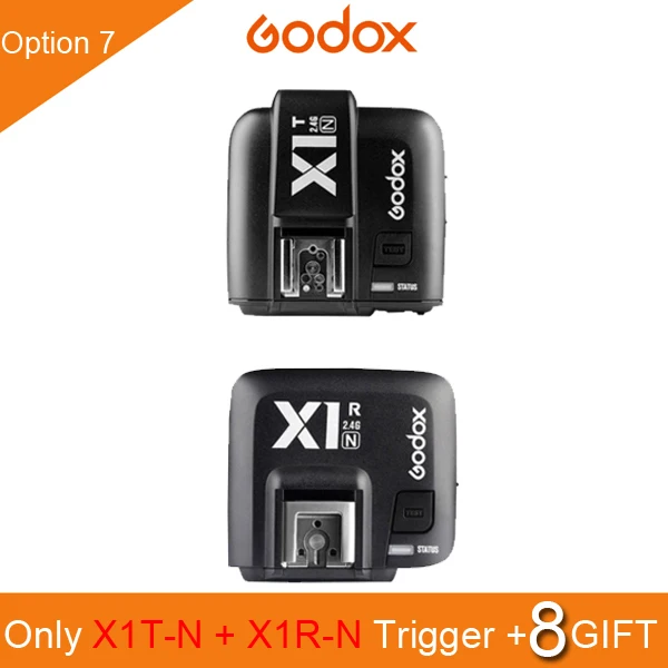X1T-N X1R-N Godox X1t X1 комплект ttl 2,4G беспроводной триггерный передатчик вспышки приемник для Canon для Nikon для sony TT685 V860 II Вспышка speedlite - Цвет: X1T-N X1R-N