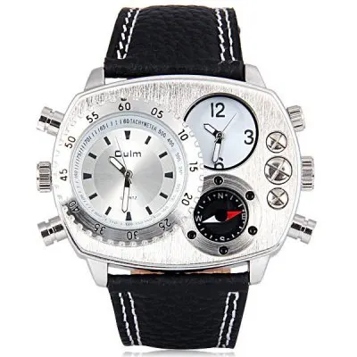 2015 new fashion brand watch leather quartz watches men high quality men's dress casual sports military wristwatches | Наручные часы