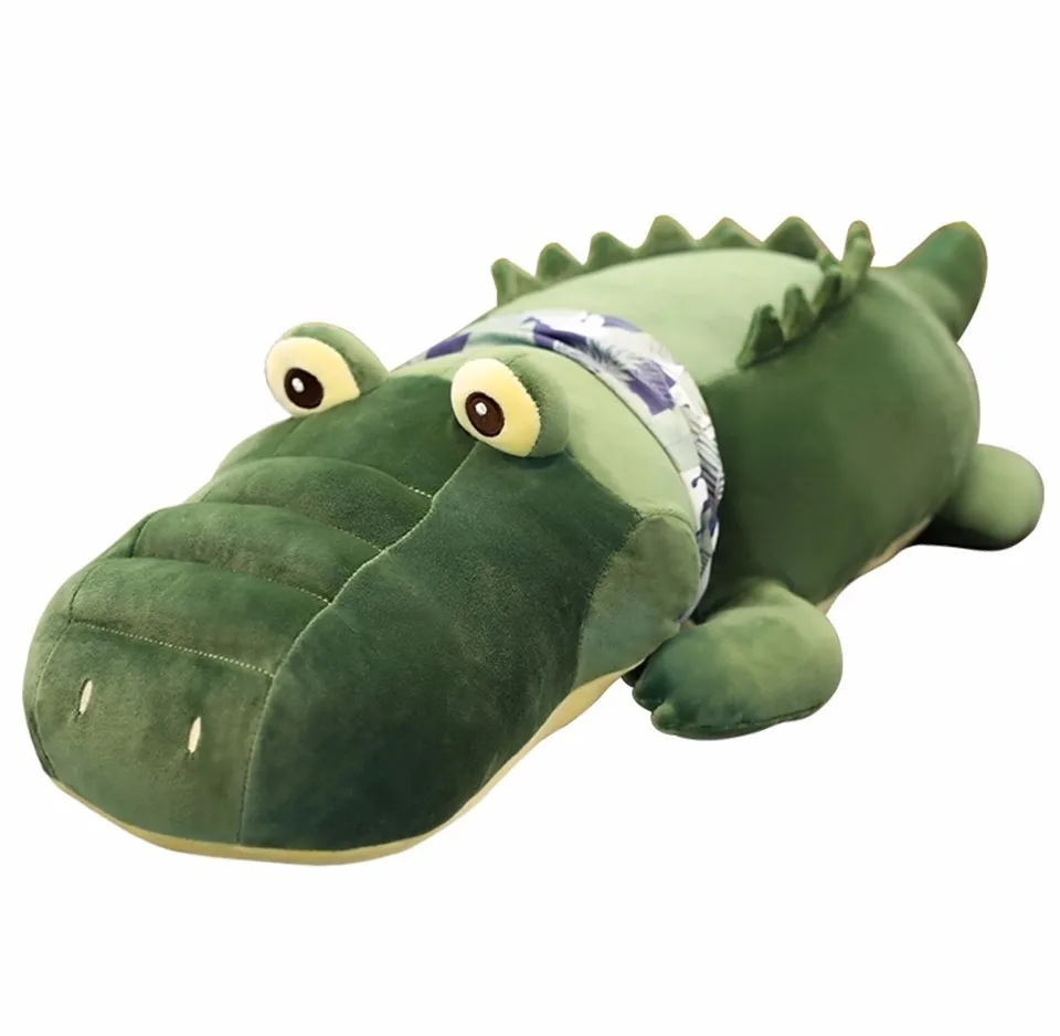Crocodile VOZRO большой плюшевый Крокодил Игрушка детская спальная подушка мягкая подушка кукла детский пол Almofada Overwatch Coussin Cojines Cojin - Цвет: Crocodile