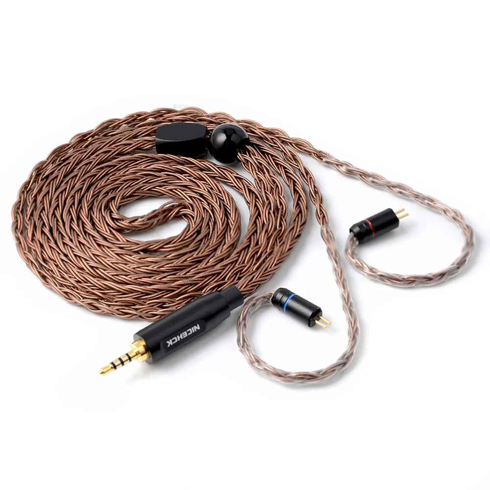 NiceHCK 16 Core чистая медь HIFI обновленный кабель 3 5/2 5/4 4 мм разъем MMCX/2Pin для KZZSN/AS06/ZS10