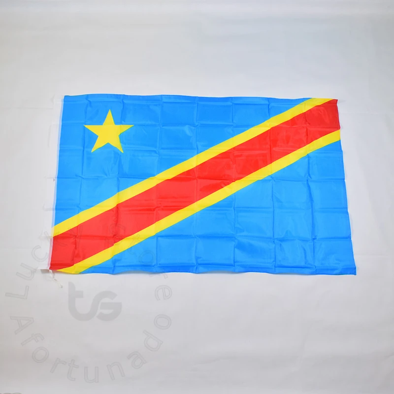 Фото Флаг Конго 90*150 см бесплатная доставка флаг Демократической Республики страны