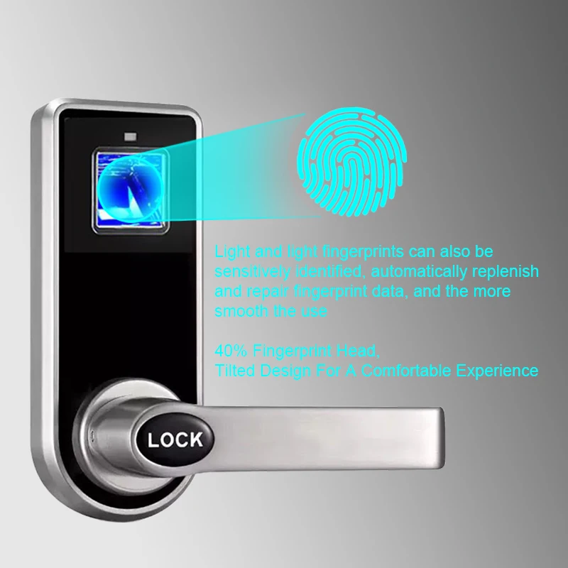Eseye Biometric Smart Lock Door For Family Hotels Digital Electronic Fingerprint | Безопасность и защита
