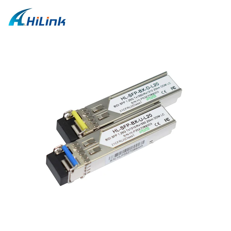 Бесплатная доставка! 1G одноволоконный оптический приемопередатчик BiDi 1 25G нм/нм 20