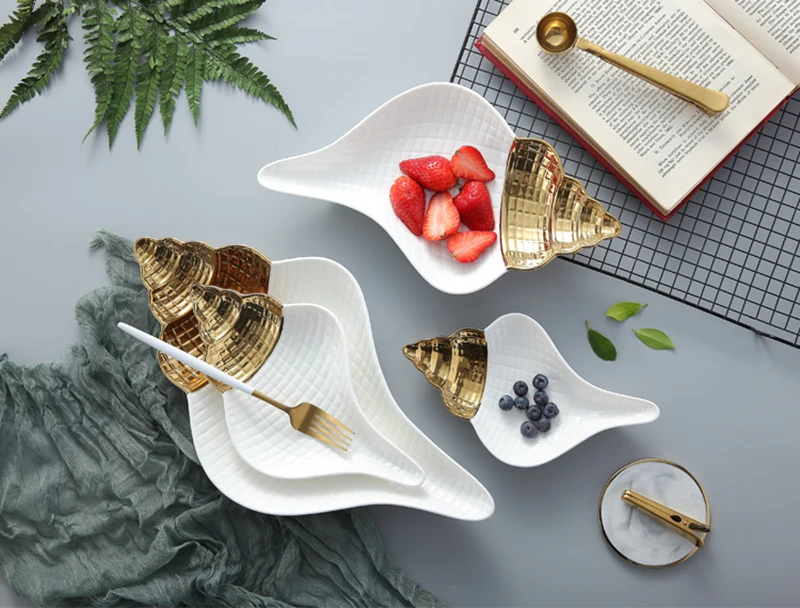 Керамическая миска для супа, посуда, фруктовые тарелки, десертное блюдо, поднос для конфет, простая и креативная Салатница Akuhome