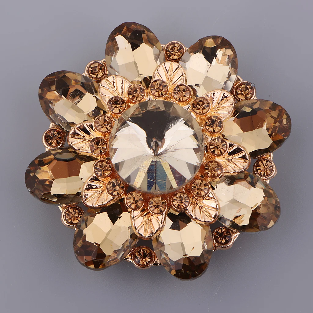 Стразы из сплава с пуговицами 46 мм свадебное платье украшения для одежды | Дом и