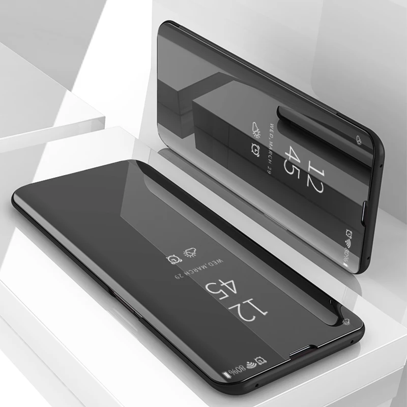 Clear View зеркало смарт чехол для OPPO findx F5 F7 R15 A83 A59 A71 кожи 360 Полный Чехол подставка R11