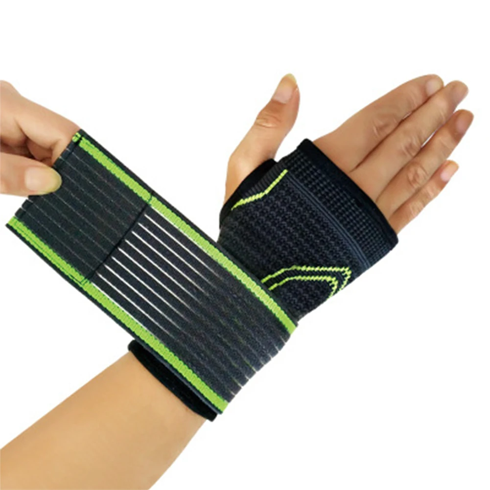 1PC Strap Cycling Hand Support Warm Elastic Basketball Pressurized Protective Wrist Bandage Glove Pain Relief Sports Adjustable | Спорт и