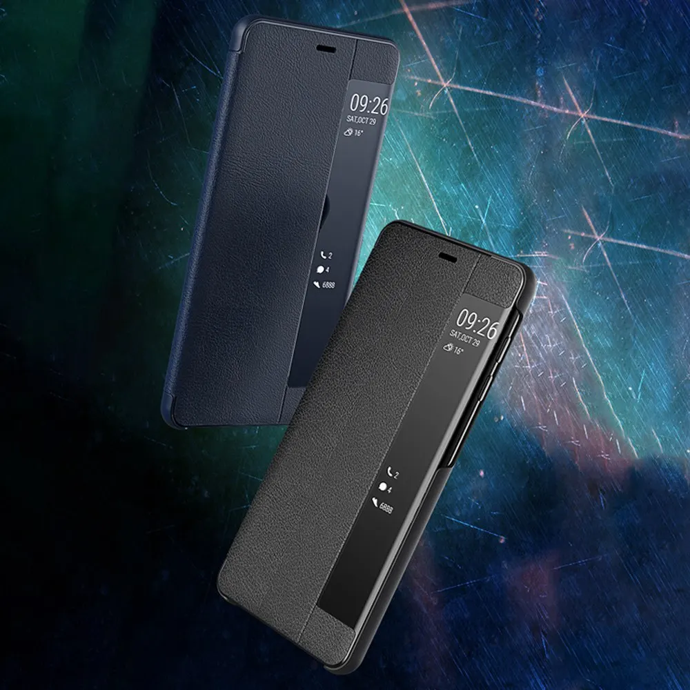 Чехол KISSCASE с умным окошком для Samsung Galaxy S8 S9 S10 Plus J6 J4 откидные кожаные чехлы