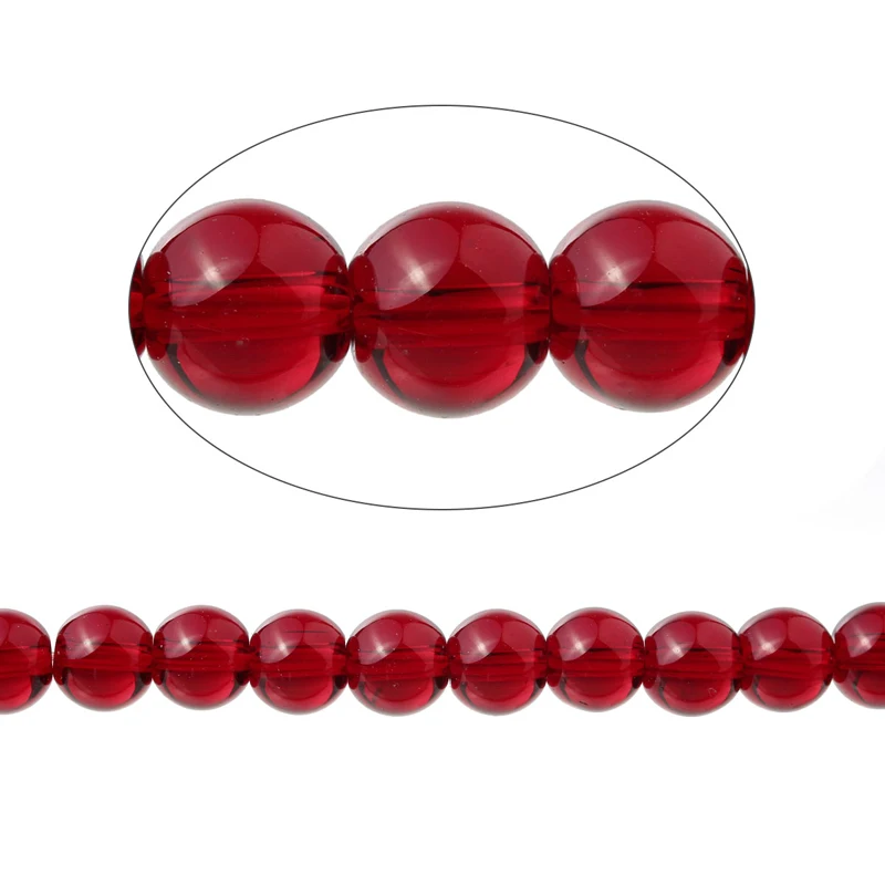 1Strand Round Imitation Garnet/Opal/Moonstone Beads For Jewelry Making DIY Necklace Bracelet Findings 4mm/6mm/8mm/10mm | Украшения и