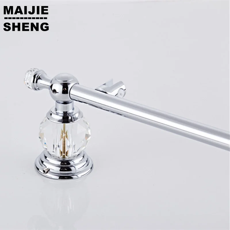 Хромированная Хрустальная стеклянная полка для ванной и душа угловая комнаты