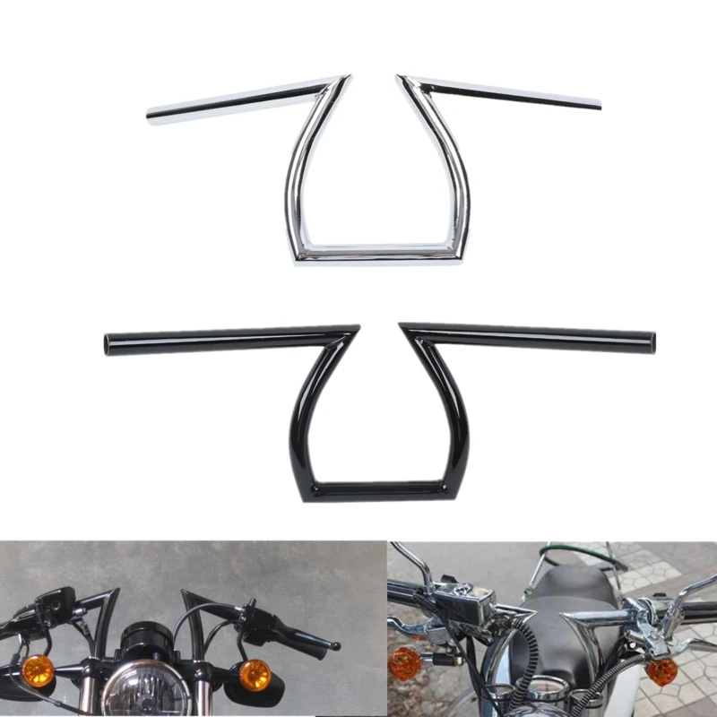Двигатель " Drag руль Z Bars для Harley Honda Yamaha Kawasaki Sportster XL 1200 883 на заказ Chopper Bobber Rebel 250 Shadow 750