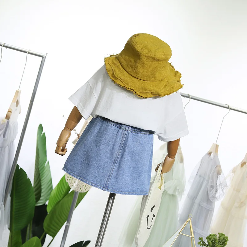 Детская одежда летний комплект одежды для девочек 2019 Новые Девушки улыбающееся