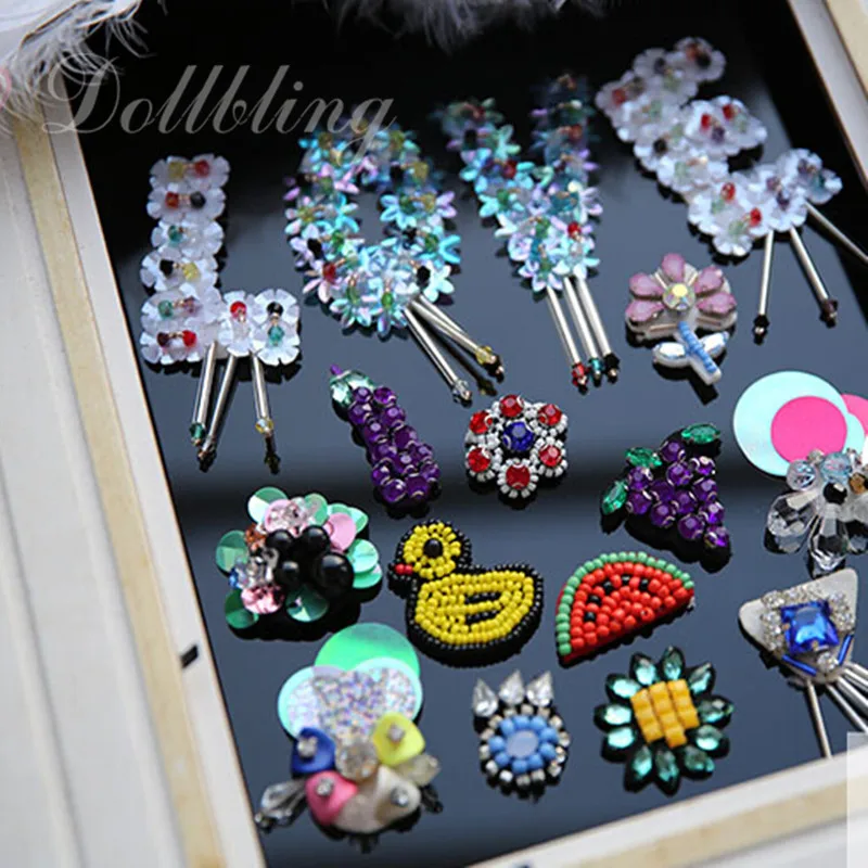 Бисер ручной работы в Корейском стиле тканевая паста с алмазными блестками