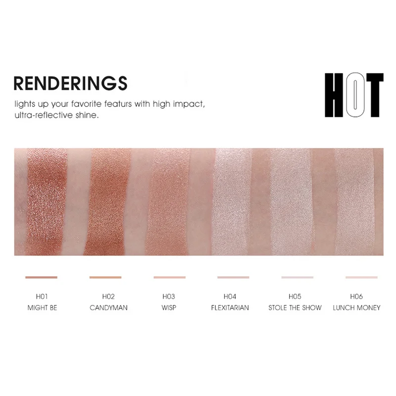 Макияж для лица 6 цветов бронзер и хайлайтер палитра пудра бронзеры контурная