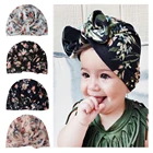 Повязка на голову для девочек однотонная детская головная повязка, 4 цвета, тюрбан из хлопка, эластичная шапка, головной убор, Детские аксессуары для волос