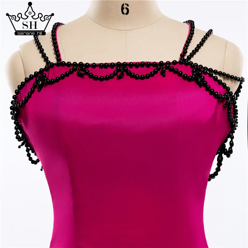 Женское вечернее платье-русалка розовое длинное платье с бисером расшитое в