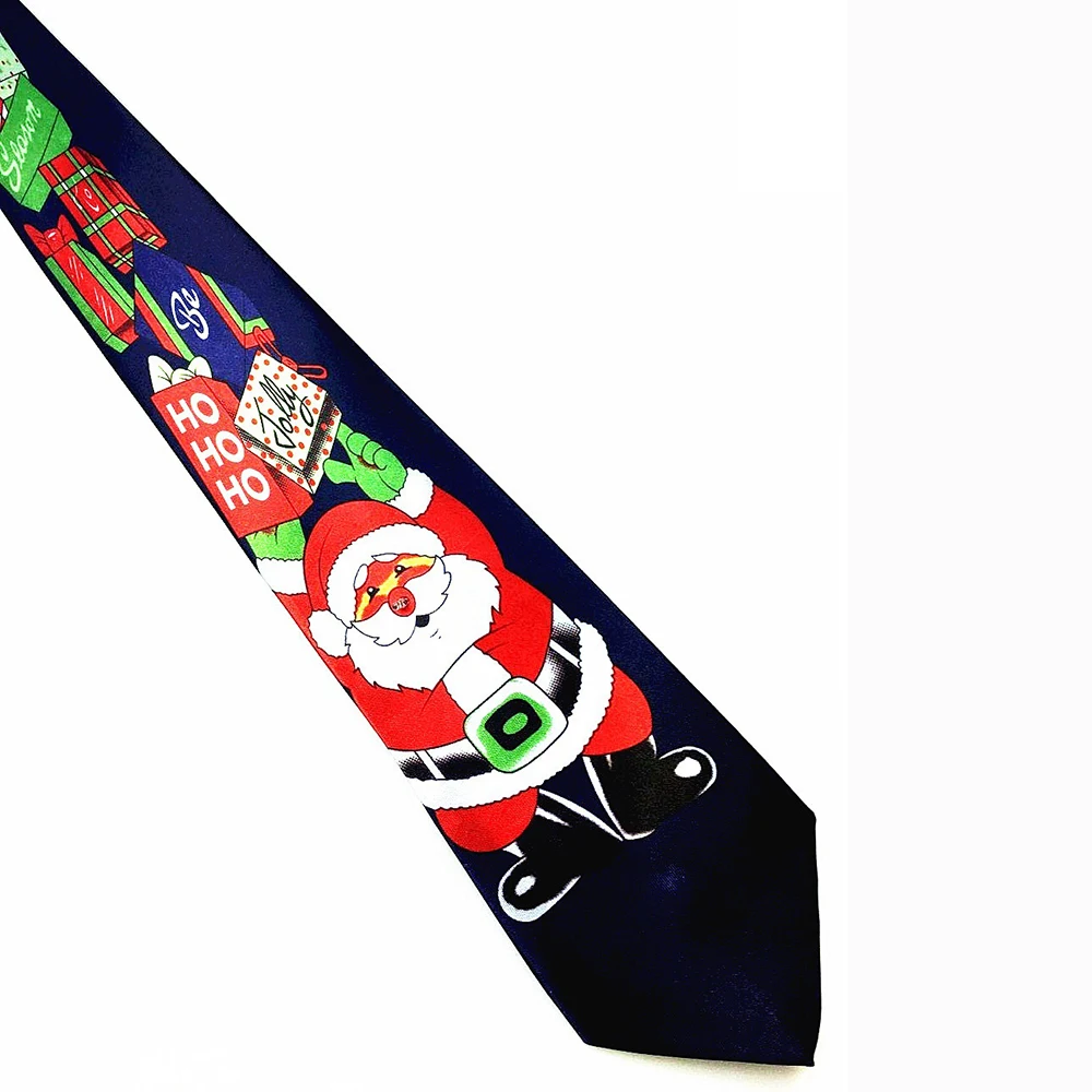 

2016 New Style Christmas Tie Men's Neckties Christmas Tree Character Neckties Fashion Silk Ties for men and Women