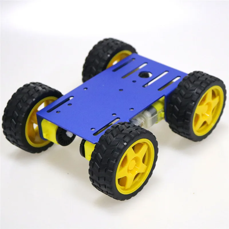 Металлический робот 4wd шасси автомобиля C101 с четырьмя колесами мотора TT для Arduino