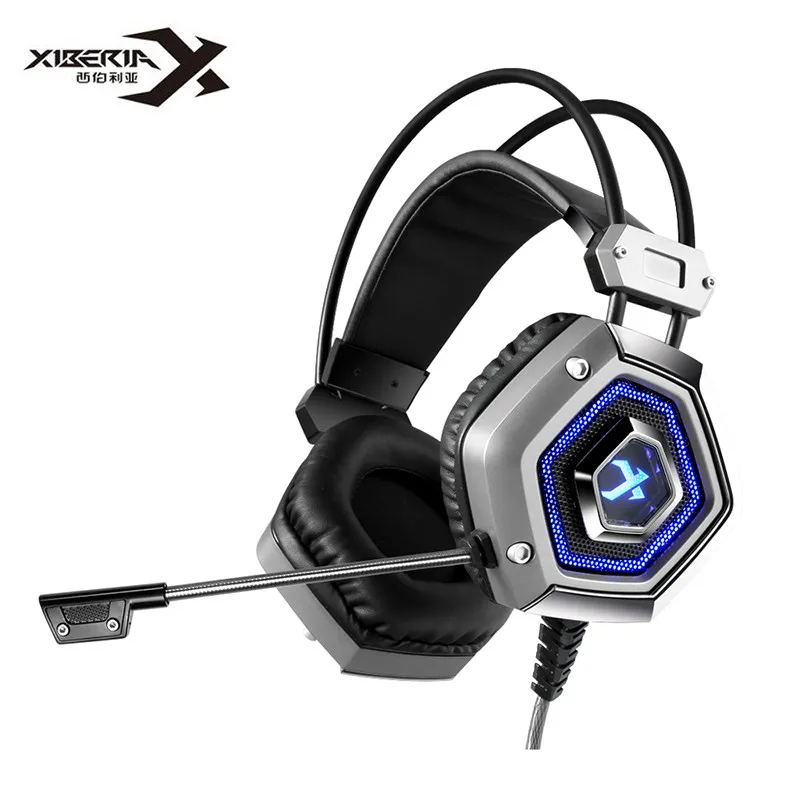 XIBERIA X13 Игровые наушники вибрационные 7 1 канальный USB глубокий бас светодиодный