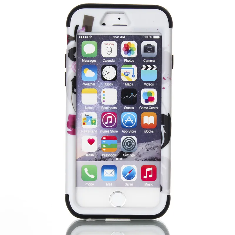 Для Apple iphone 5 5S SE 6s 4 7 ''PC + Силиконовый MAX-Q сверхпрочный противоударный чехол с