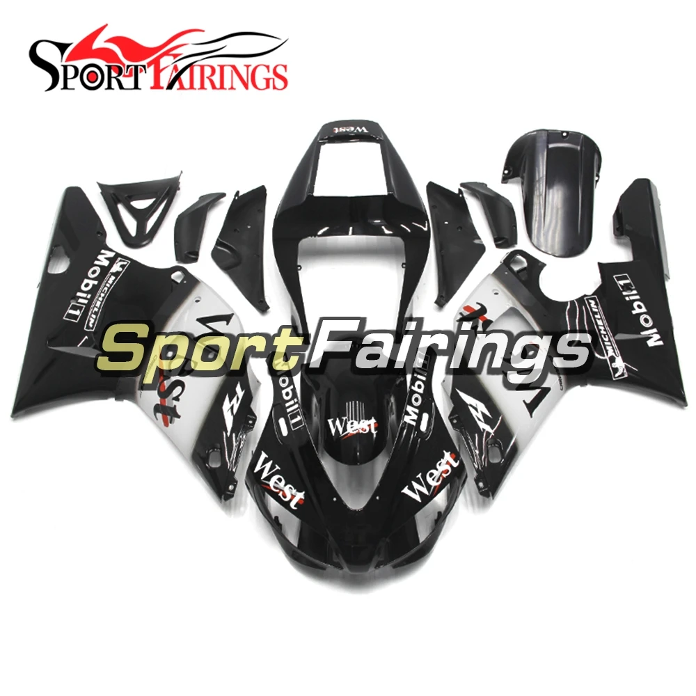 

High Quality ABS Injaction Cowling Kit For Yamaha 2000 2001 YZF1000 R1 00 01 Motorcycle Fairings Bodywork Kit West Black White