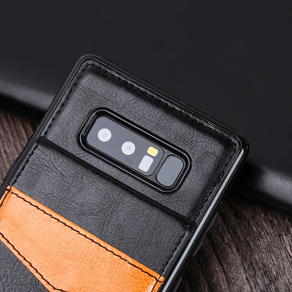 Вертикальный флип чехол HAISSKY для Samsung Galaxy Note 8 S9 Plus кожаный кошелек с роскошной