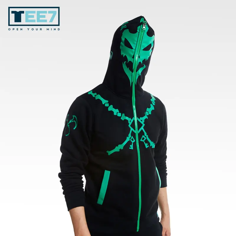 TEE7 Игра LOL хлопковые Толстовки lol Zed и Thresh светящиеся свитшоты модный тонкий