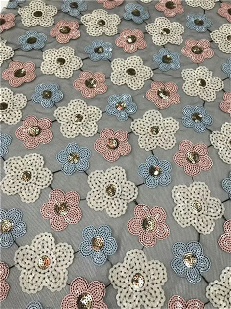 Новинка высокое качество 2019 тюль с Блестками Бисером французский нигерийский