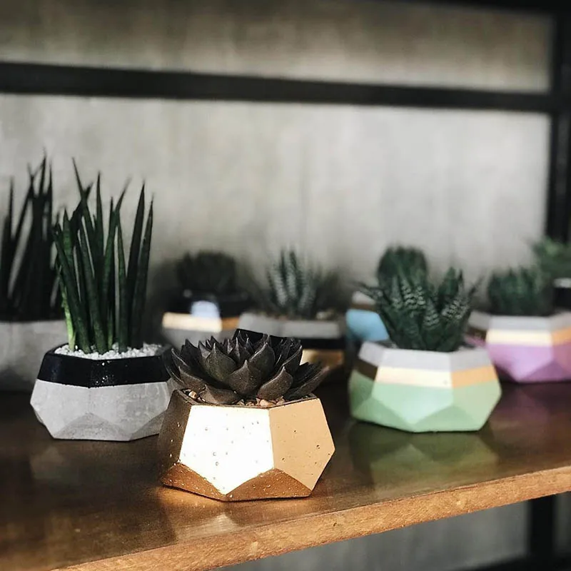 Форма для бетонного горшка силиконовый пресс-формы цветочных горшков