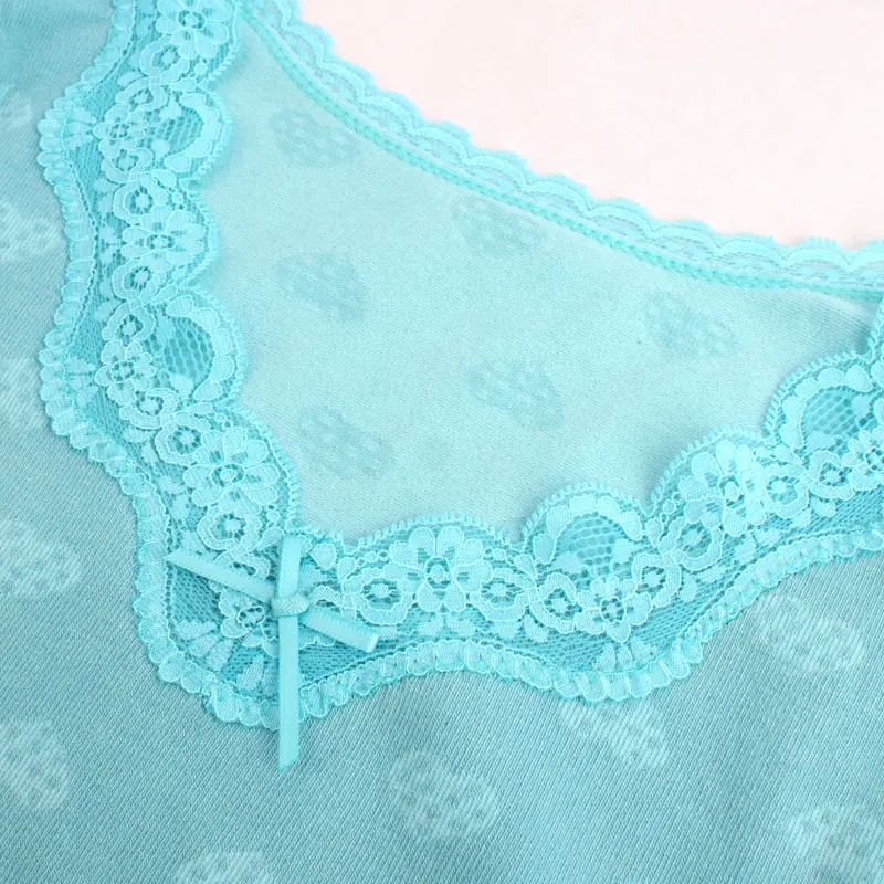 Комплект длинных штанов с принтом кошки женское милое теплое нижнее белье