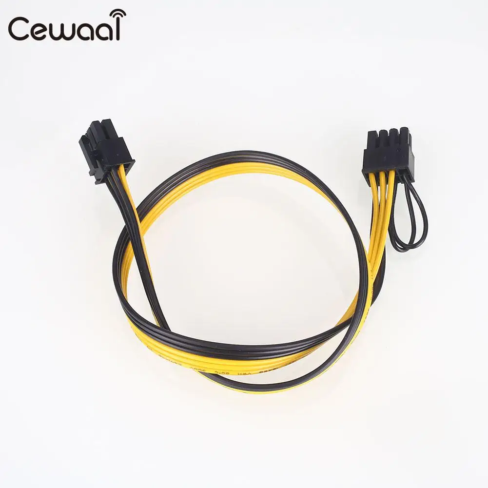 Удлинительный шнур питания кабель 6Pin до 6 + 2 Pin PSU PCI E для майнинговой