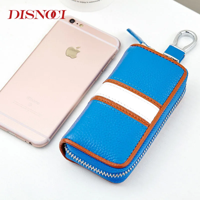 DISNOCI бумажник для ключей из коровьей кожи чехлы автомобильных мужские кожаные на