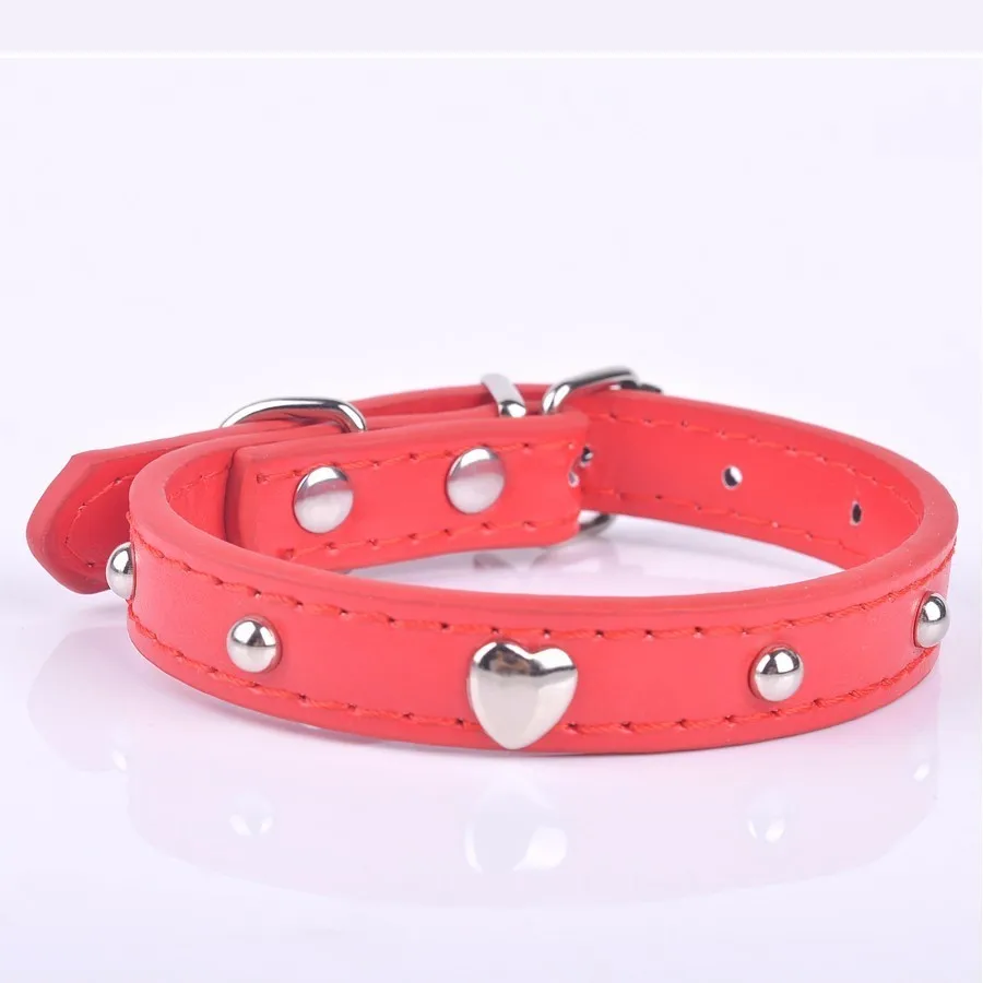 ошейники для собак все Pet Puppy ошейник розовый цвет Cat Цепочки и ожерелья Bling Сердце