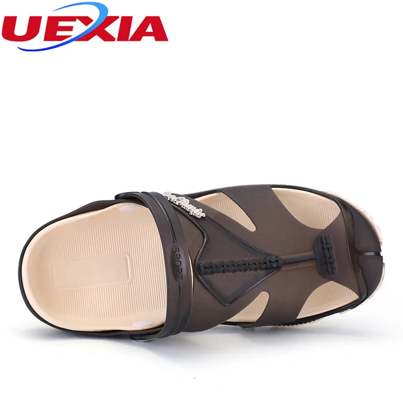 UEXIA летние крутые Мужские дышащие повседневные шлепанцы с персонализированной