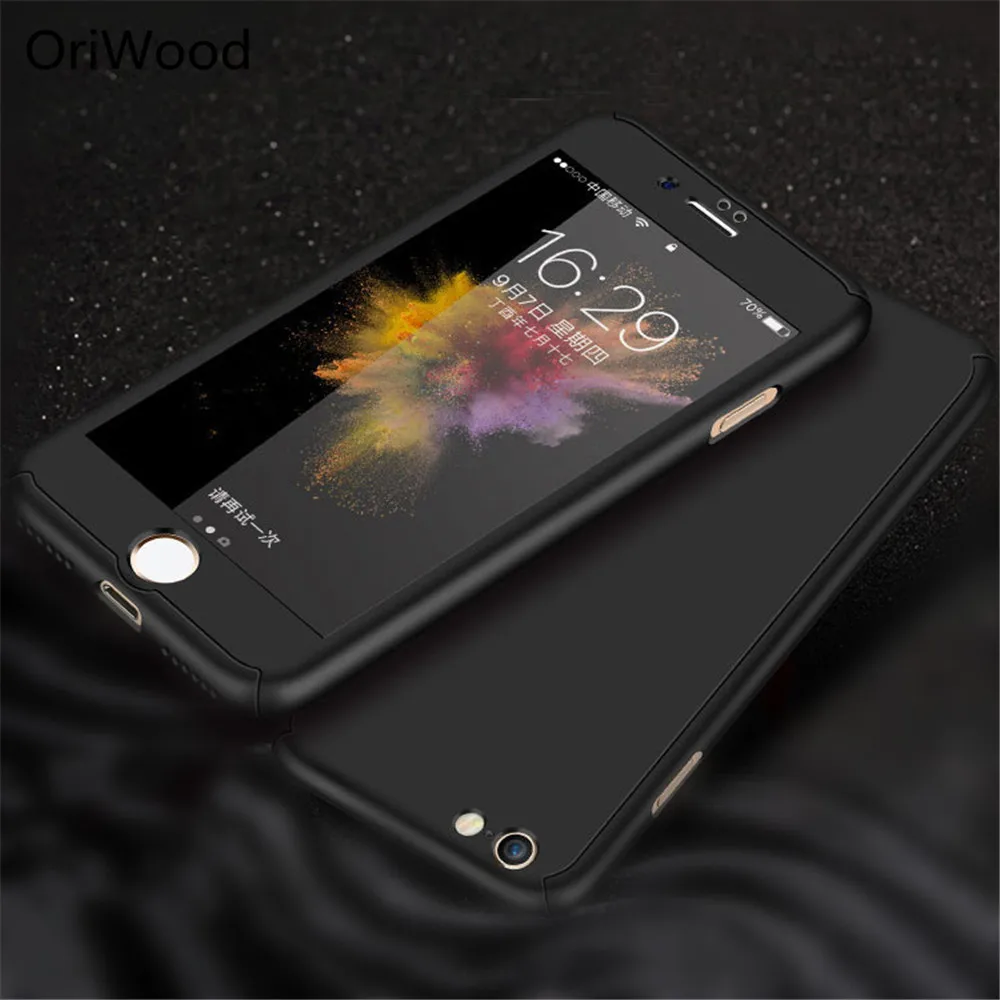 360 г. Роскошные полное покрытие Чехлы для iphone 7 плюс 8 plus Защитная крышка 6 6plus 6s 6splus