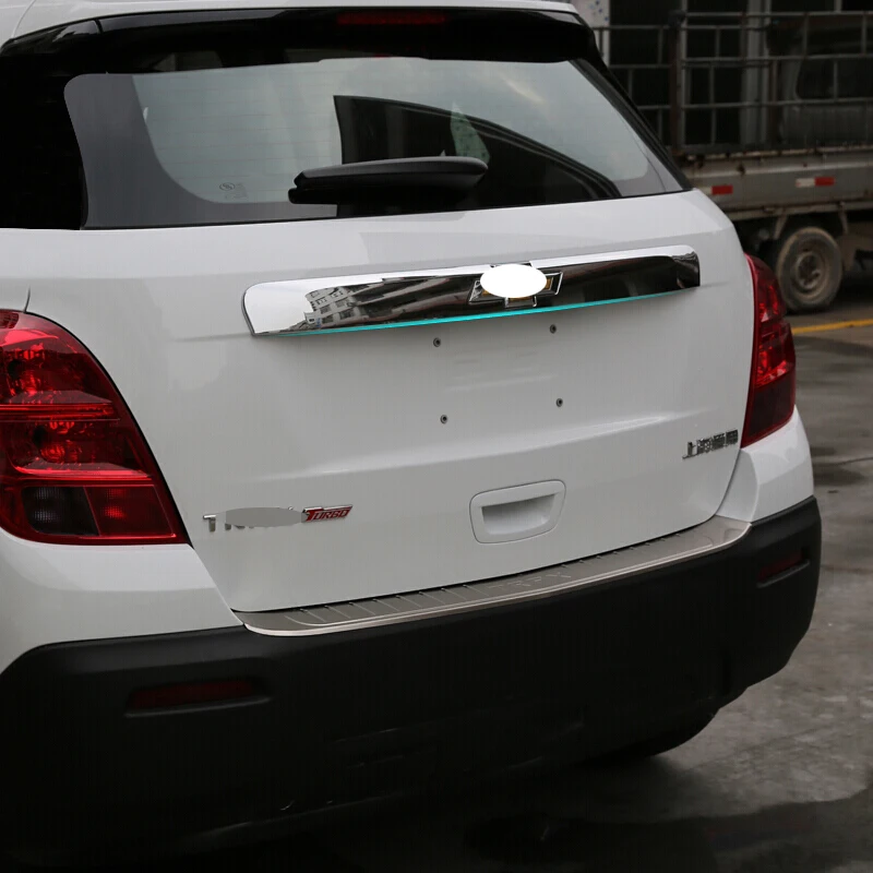 Хромированная крышка багажника для Chevrolet TRAX 2014 2015 2016 2017 ABS 1 шт. аксессуары