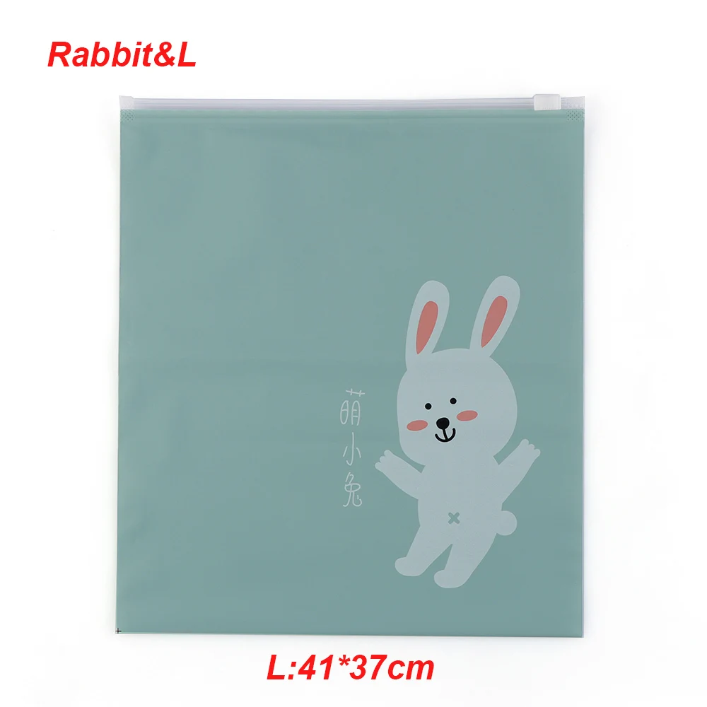 Rabbit L 1 шт. Кролик Утка лиса белка шаблон Дорожная сумка портативный сумка для хранения водонепроницаемая обувь шкаф для одежды сумка для хранения нижнего белья - Цвет: Rabbit L