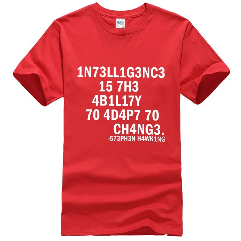 H4wk1ng - 1n73ll1g3nc3 15 7h3 4b1l17y 70 4d4p7 Ch4ng3 Popular Tagless Tee T-Shirt | Мужская одежда