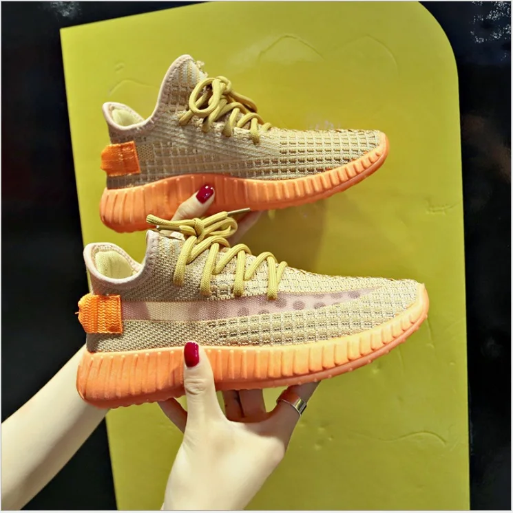 Летние дышащие кроссовки карамельных цветов для женщин 2019|Женские и кеды| |