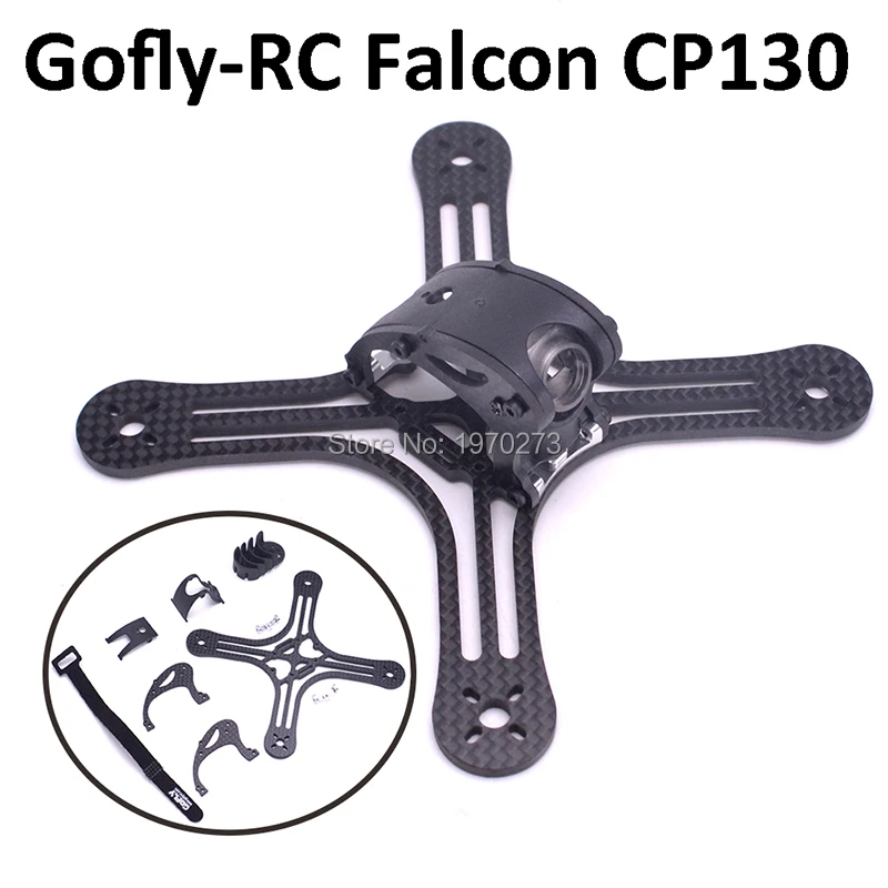 Gofly RC Falcon CP130 130 мм Мини FPV Гоночный комплект рамы с 3 углеволоконной нижней