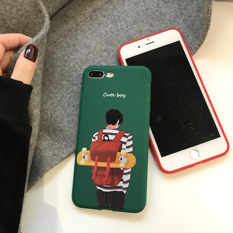 Чехол Apsudev для iphone 6 6s plus 7 8 мягкий матовый Силиконовый чехол из ТПУ мальчиков и