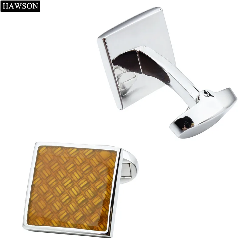 Модные Синие запонки для мужчин свадебное платье квадратные из углеродного