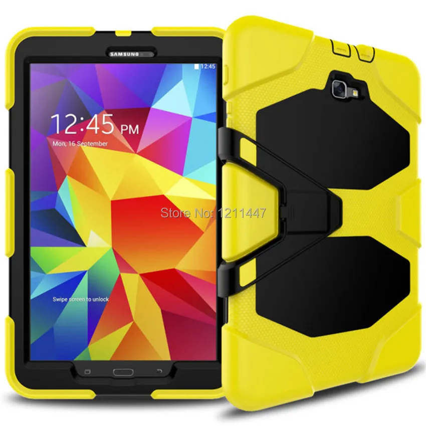 Сверхпрочный чехол Amor для samsung Galaxy Tab A 10,1 T585 T580, чехол для планшета GLF, Мягкий силикон+ PC задняя крышка, чехол с подставкой