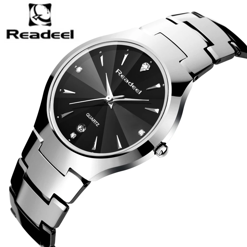 Мужские наручные часы Readeel роскошные Брендовые Часы из вольфрамовой стали