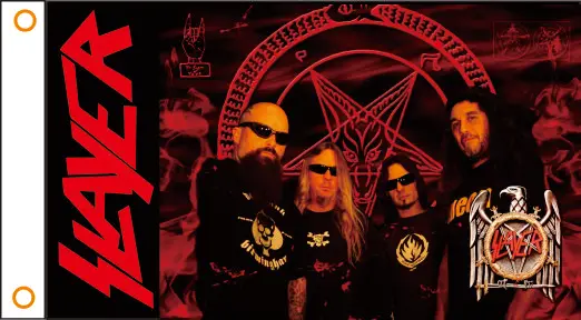 Группа slayer индивидуальный флаг 3x5 футов 90x150 см 100% полиэстер 05|flag 3x5|flags polyestercustom flag |