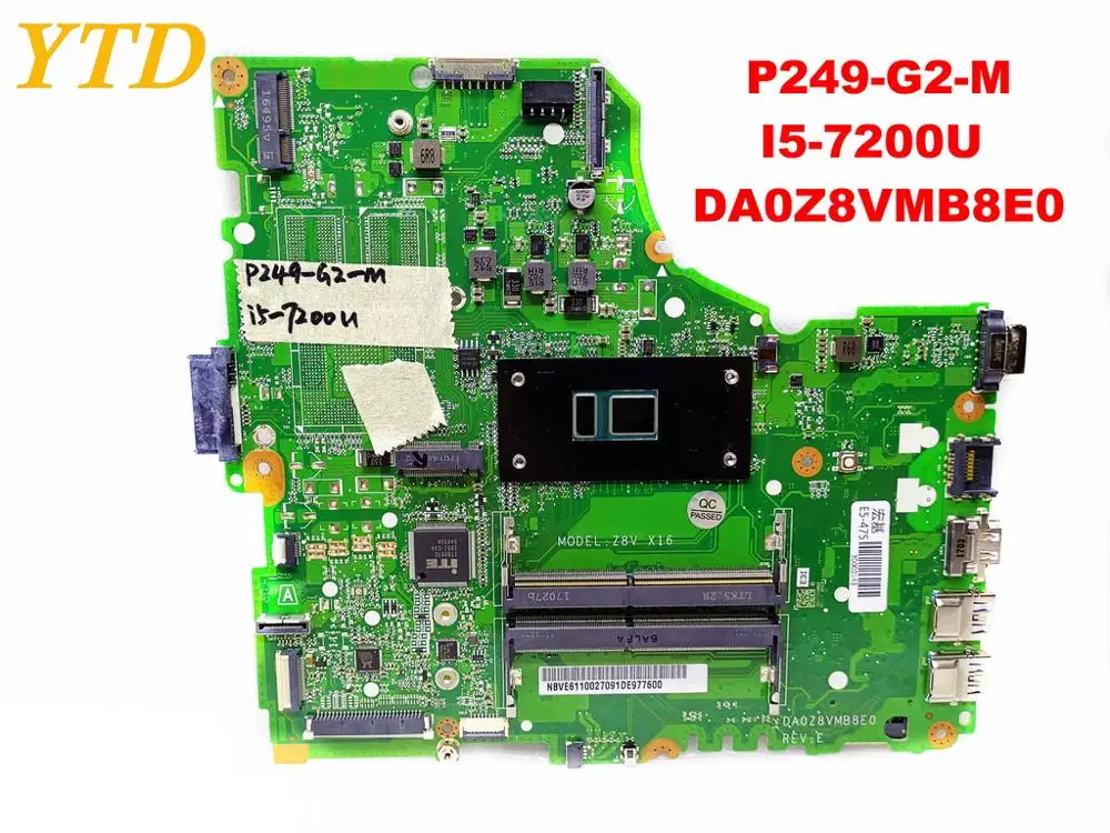 

Original for ACER P249-G2-M laptop motherboard P249-G2-M I5-7200U DA0Z8VMB8E0 tested good free shipping