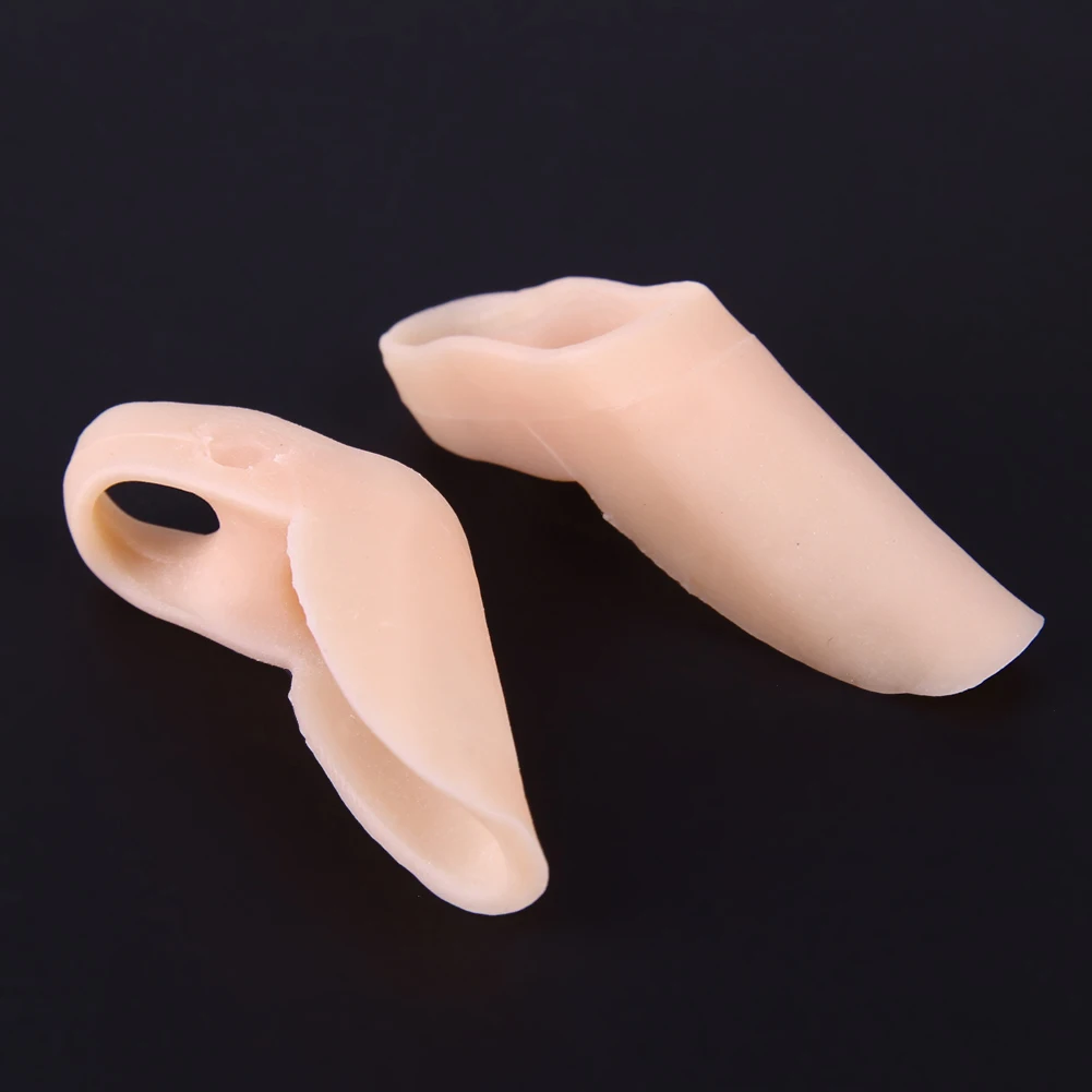 2 шт силиконовый палец для ног два отверстия маленький сепаратор правильный